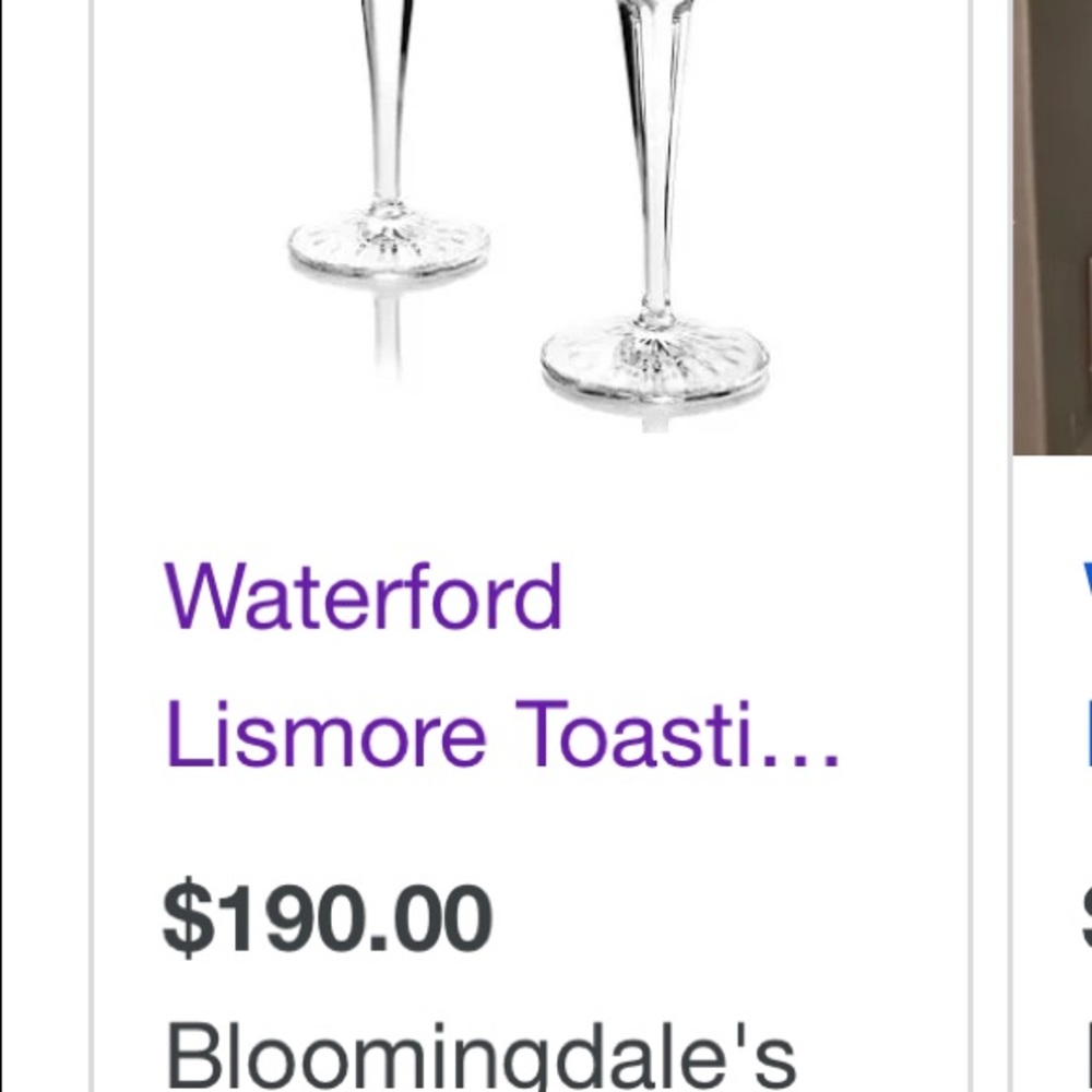Waterford crystal stemware